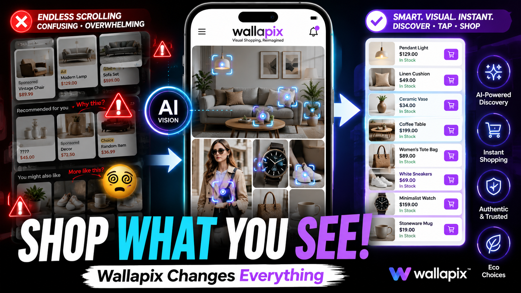 Smart shopping made easy with Wallapix